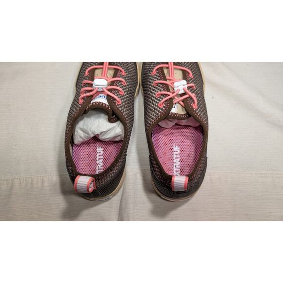 XTRATUF Riptide Women's Airmesh Deck Shoes Size 8 Brown Pink 22409 NWB - Picture 5 of 8